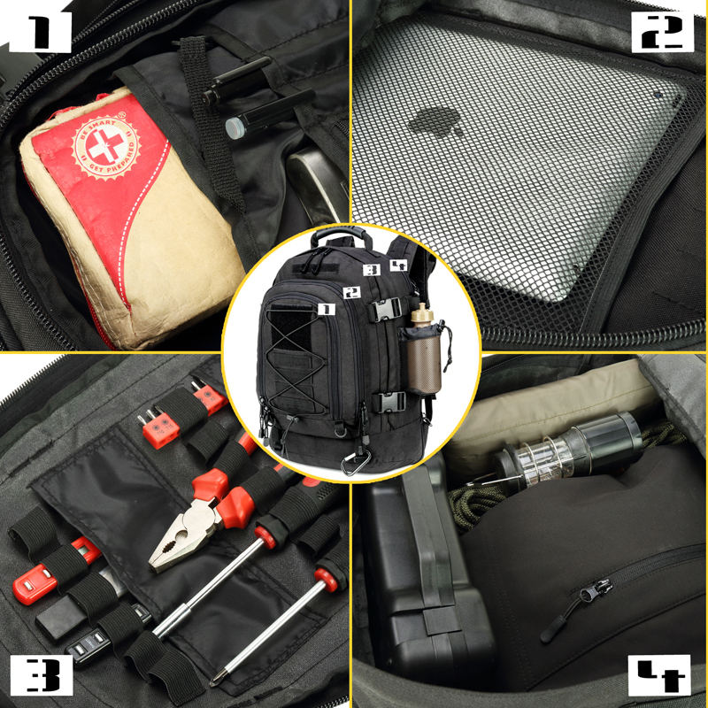 School Bags Large 60L Tactical Backpack for Men Women Outdoor Water Resistant Hiking s Travel Laptop s 230328