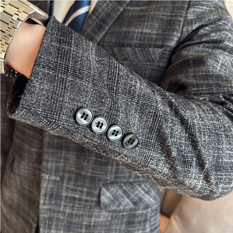 Men's Suits Blazers Boutique Blazer Vest Trousers Men's Italian Style Elegant Fashion Business Casual Gentleman Comfortable Dress 3-Piece Se