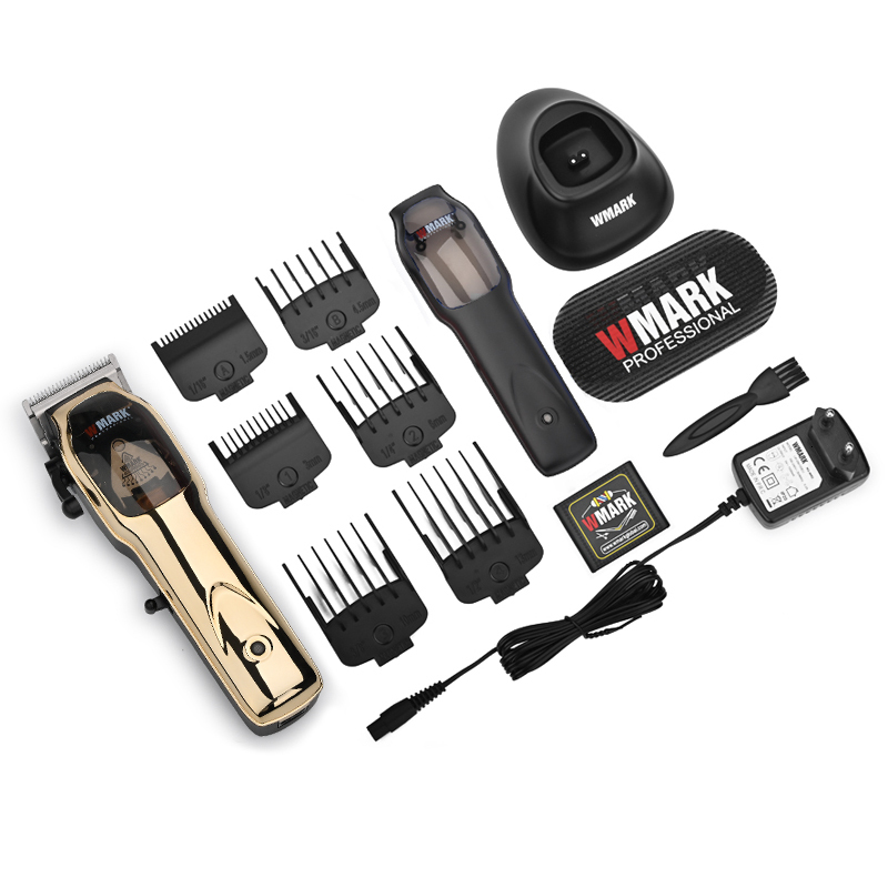 Hair Trimmer WMARK NG9002 High Speed Professional Clipper Microchipped Magnetic Motor 9000RPM 9V With Charge Stand 230328