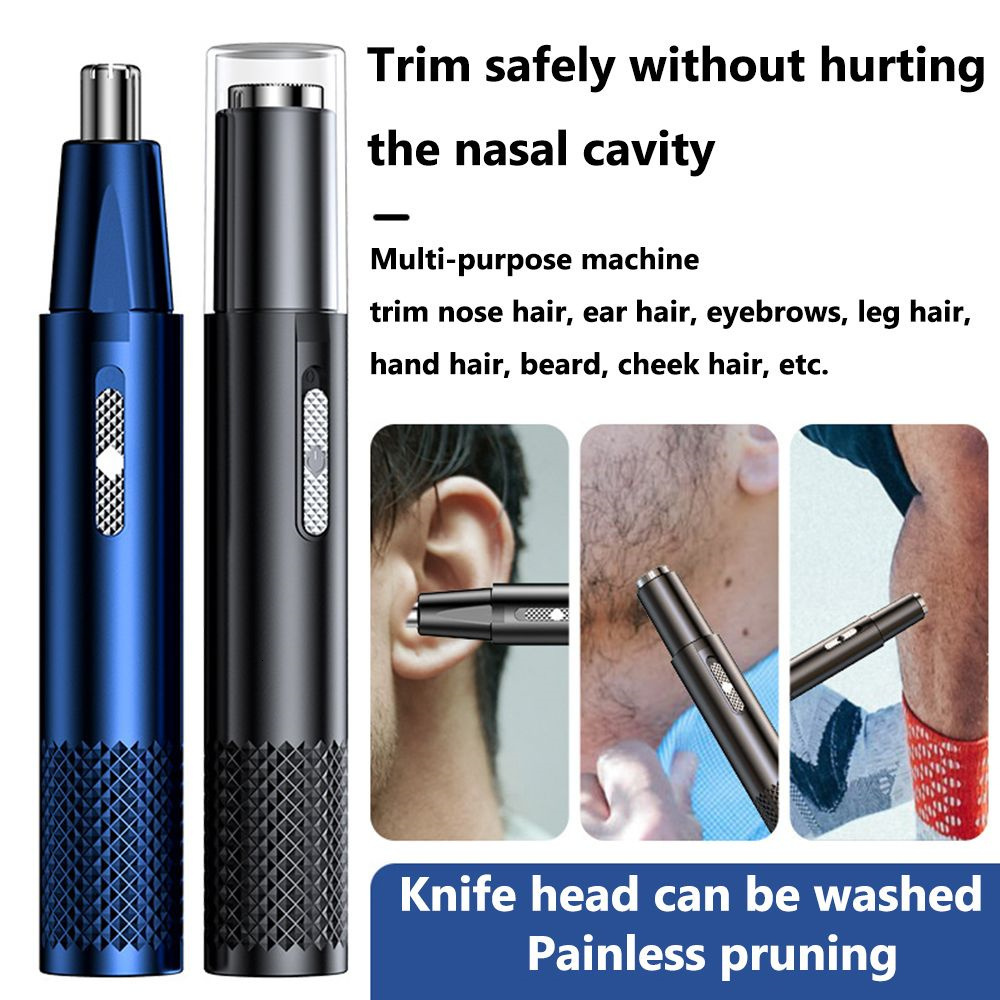 Clippers Trimmers Man Electric Nose Hair Clipper Rechargeable Multikinetic Shav Twoinone Unisex Fully Automatic Washable Shaving Trimmer 230328