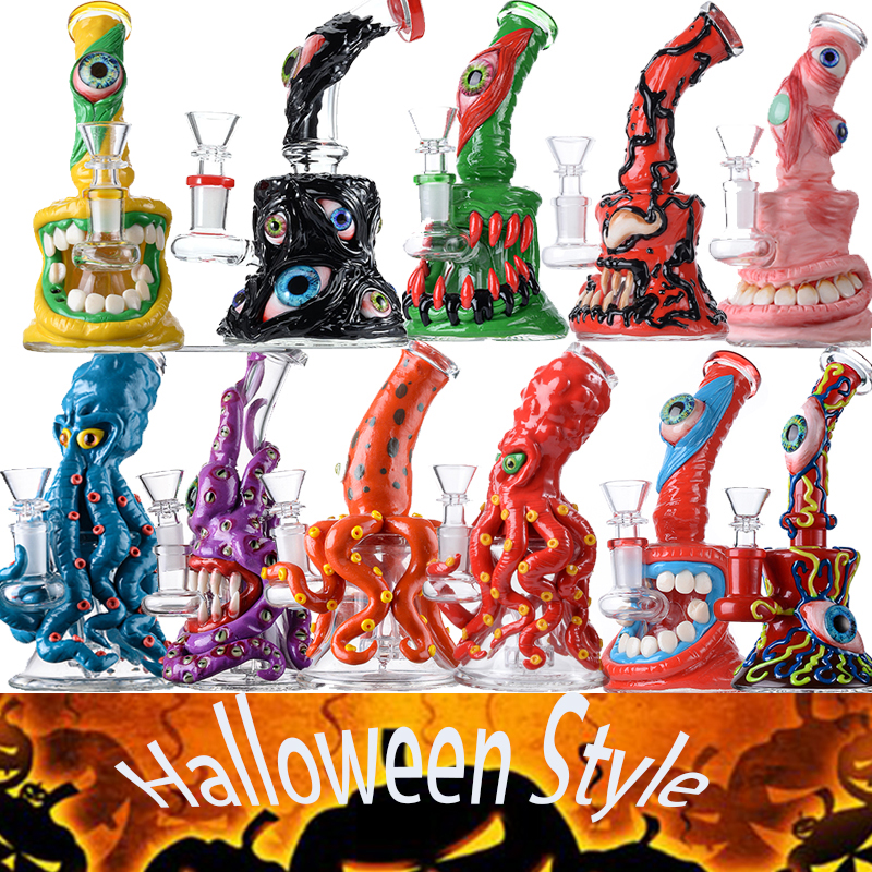 Muti Options Hookahs Heady Glass Unique Bongs Showerhead Perc Oil Dab Rig Wax Rigs Halloween Style Water Smoking Pipe With Bowl
Muti Options Hookahs Heady Glass Unique Bongs Showerhead Perc Oil Dab Rig Wax Rigs Halloween Style Water Smoking Pipe With Bowl