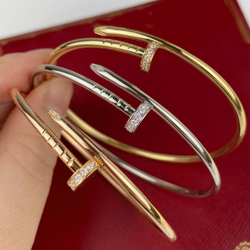 clou gold bangle Fine Nail bangle Sterling Silver Hollow Elastic bracelet 16-18CM Diamond for woman designer T0P quality official reproductions premium gifts 011
clou gold bangle Fine Nail bangle Sterling Silver Hollow Elastic bracelet 16-18CM Diamond for woman designer T0P quality official reproductions premium gifts 011