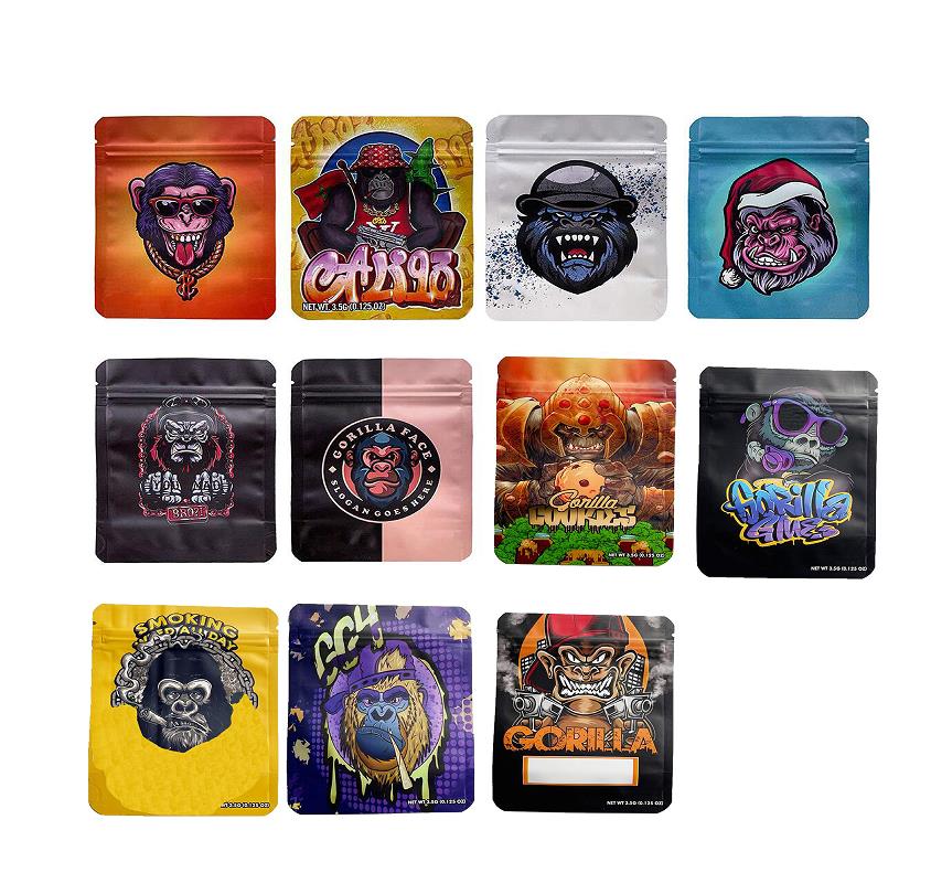 Edible Packaging Bag Edibles Gummy Zipper SmellProof 3.5 Gram Gorilla Glue Package Smell Proof Plastic Packing Case
Edible Packaging Bag Edibles Gummy Zipper SmellProof 3.5 Gram Gorilla Glue Package Smell Proof Plastic Packing Case