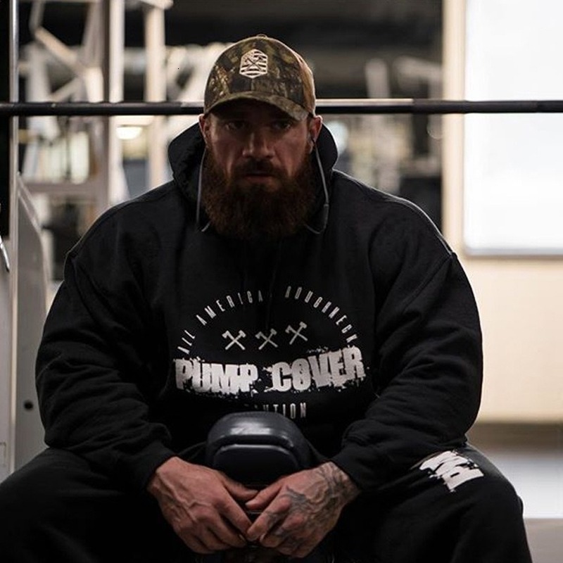 Mens Hoodies Sweatshirts Fashion Pria Jaket Hoodie Lengan Panjang Kebugaran Baru Binaraga Latihan Kasual Gym Pullover Mantel Kaus 230328