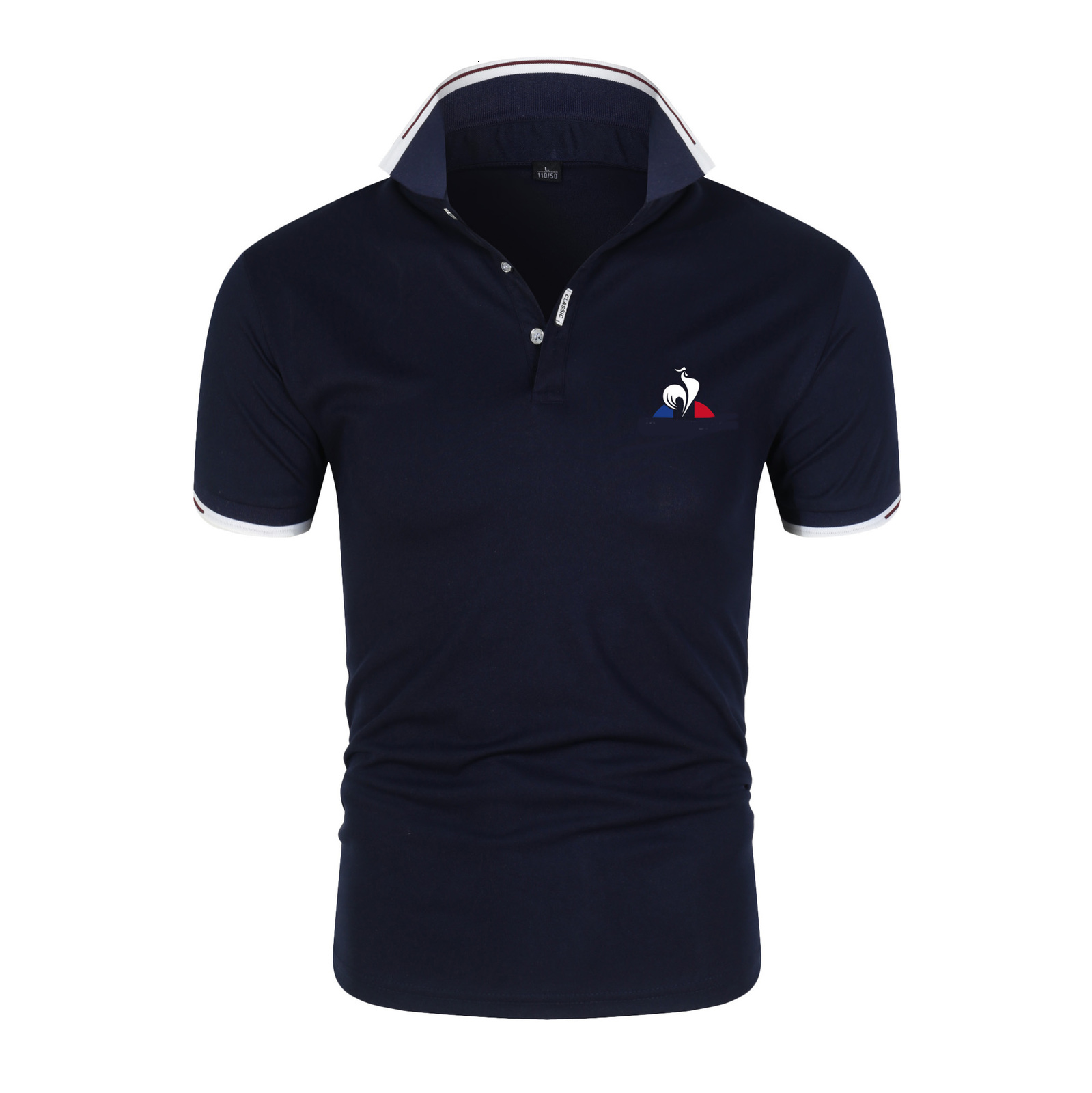 Mens Polos Fashion Simple Style Shirt Summer Casual Lapel Short Sleeve LE COQ Printed Solid Color Business Top 230328