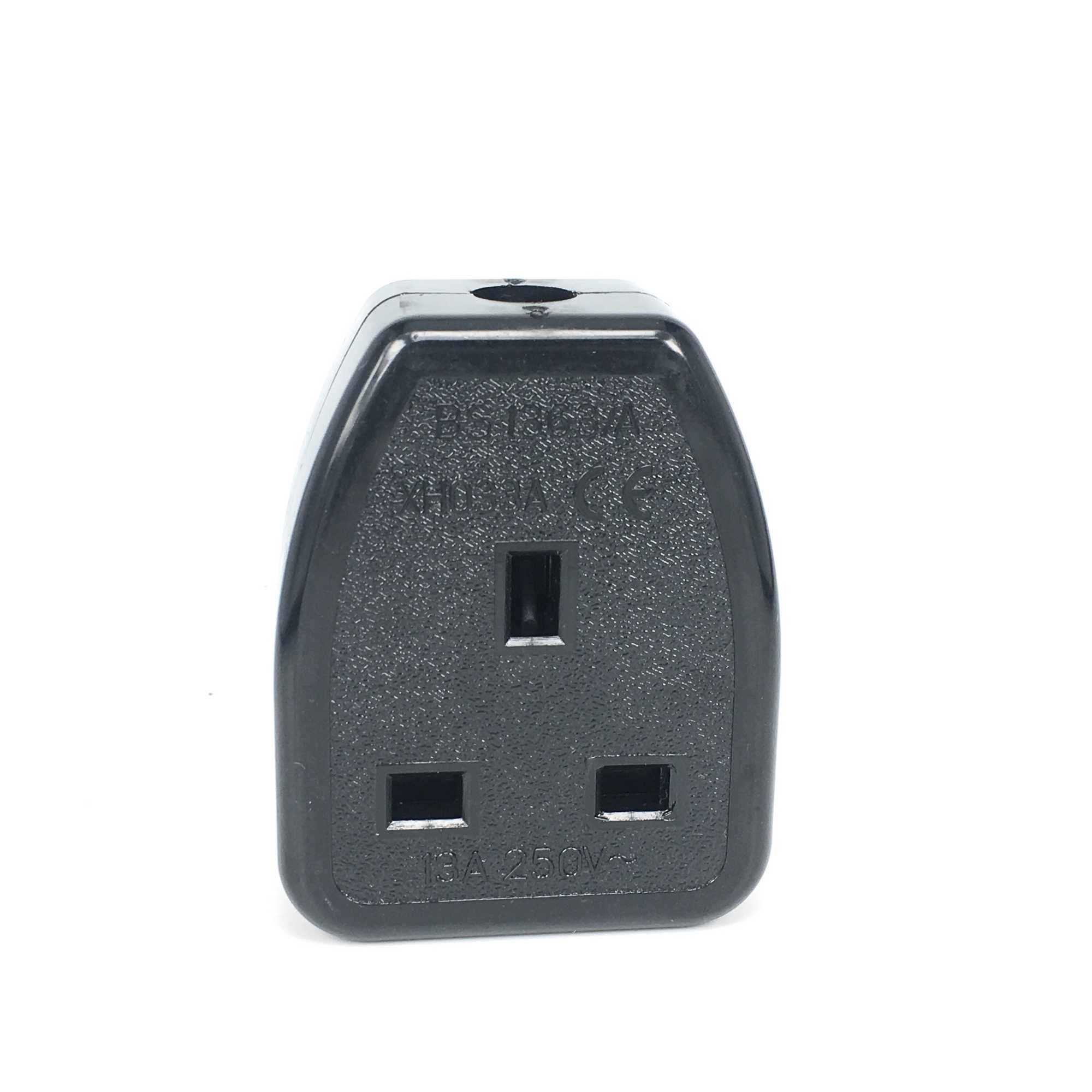 

Sockets Black Copper 13A 250V British standard universal electrical AC adaptor socket UK BS1363 Travel home wiring female socket Z0327