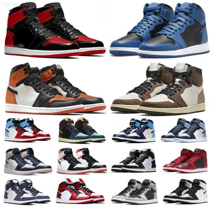 OG Jumpman 1 Basketball shoes Men 1S University Blue Hyper Royal Patent Panda dark Mocha bred shadow UNC Smoke Grey Women Sports Sneakers trainersQ, 49
OG Jumpman 1 Basketball shoes Men 1S University Blue Hyper Royal Patent Panda dark Mocha bred shadow UNC Smoke Grey Women Sports Sneakers trainersQ, 49