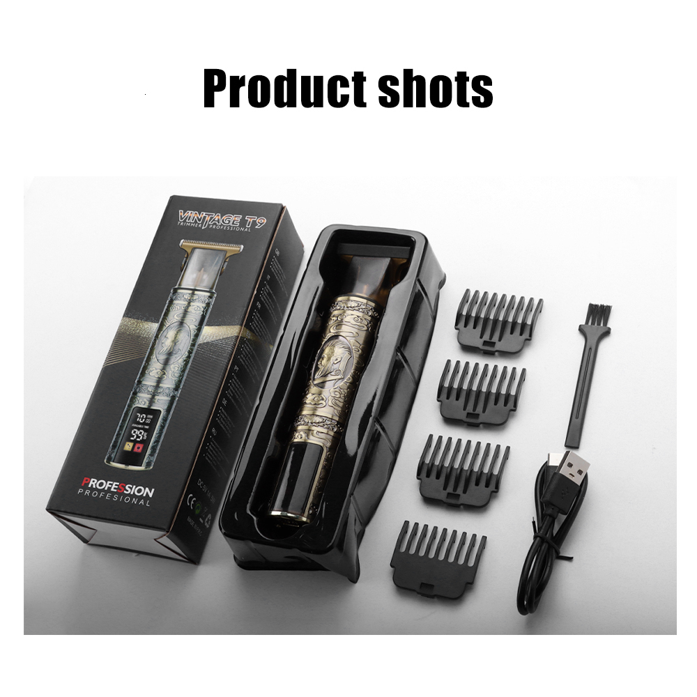 Hair Trimmer Vintage T9 mens Electric Shaver for men Cutting Machine Shaving Clipper Professional Beard man drop 230328