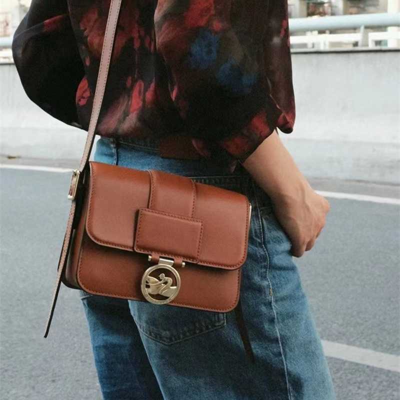 New Longxiang Steamed Bun Cowhide LC Small Square Box Box-Trot Series Women's Bag Single Shoulder Crossbody Dumpling, Cognac
New Longxiang Steamed Bun Cowhide LC Small Square Box Box-Trot Series Women's Bag Single Shoulder Crossbody Dumpling, Cognac