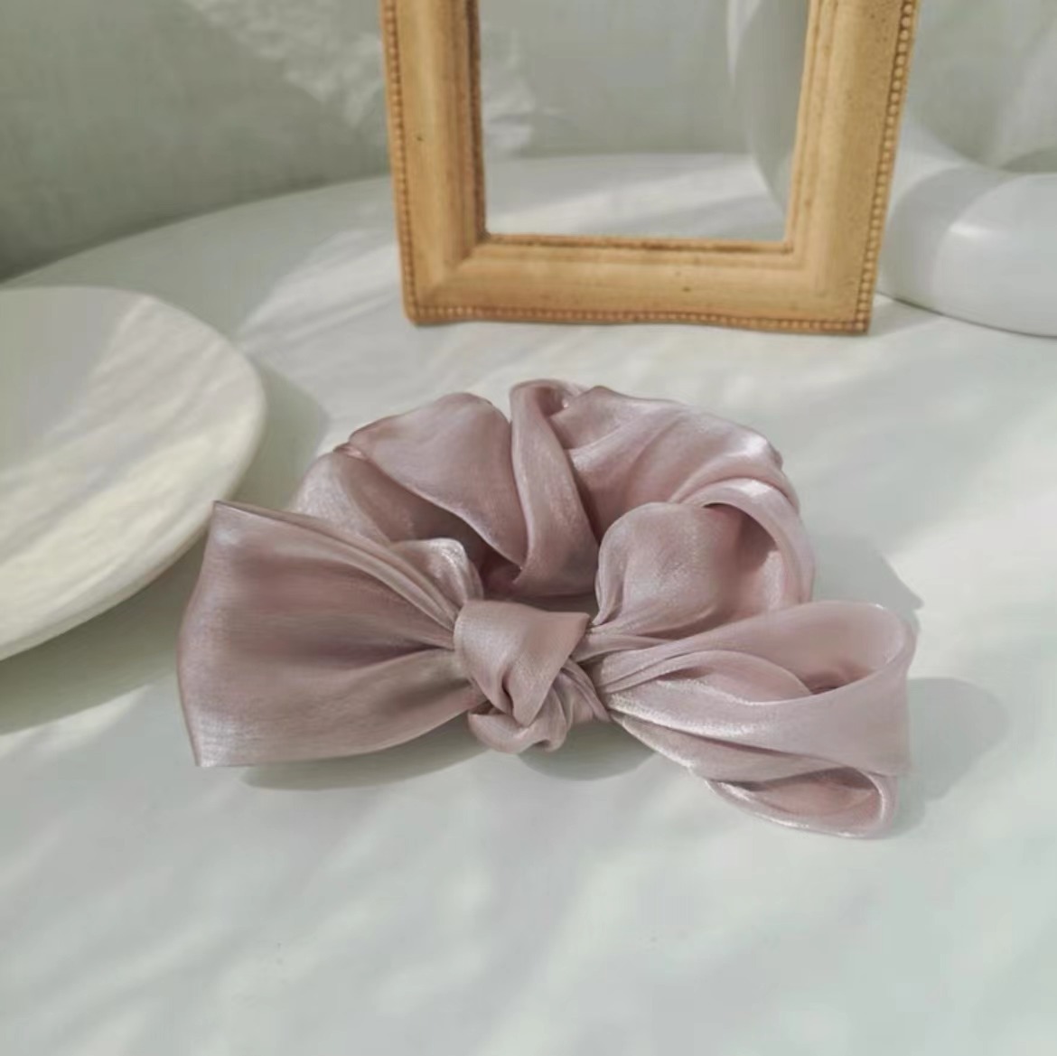 Luxury Designer For Woman Designer Rings Jewelry, Pearlescent Bow Tie: Fairy Accessories With Ribbon, Metal Hair Rings, Korean Style Rope For Women & 