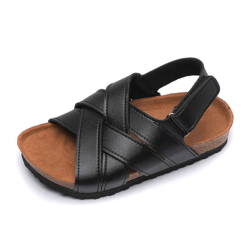 Sandals Summer Pu Leather Sandals Baby Girls Soft Casual Shoes Children Beach Sandals Boys Brand Shoes 2023 Fashion Sport Sandals A964 W0327