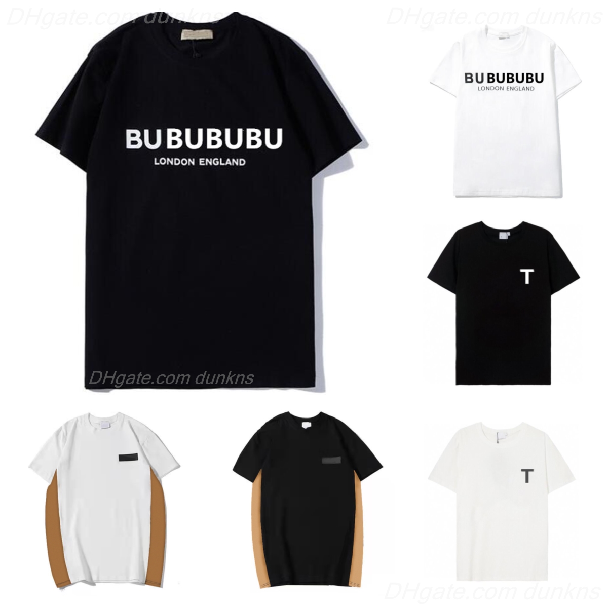 Fashion Mens T Shirts Women Designers T-shirts burbrery Tees Apparel Tops Man s Casual Chest Letter Shirt Luxurys Clothing Polos Sleeve Clothes Bur Tshirts