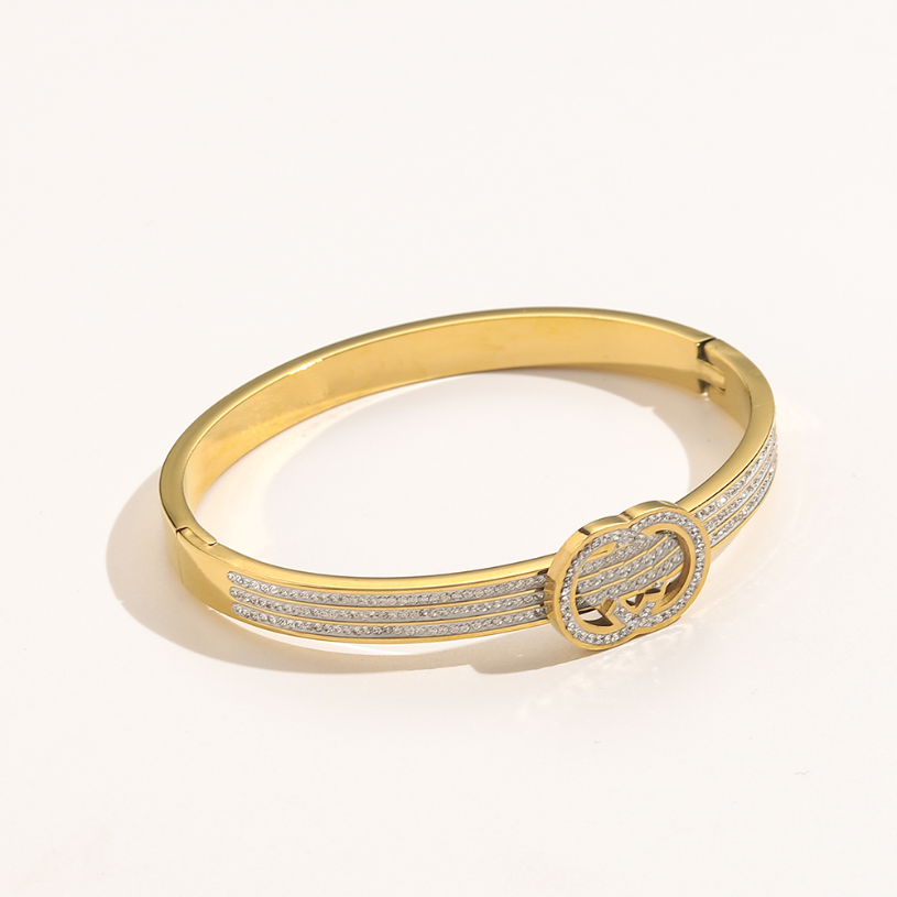 18k Gold Bangle For Women Designer Bracelets Vintage Diamond Bracelet Fashion Brand Jewelry Stainless Steel Gift Nail Bracelets Band Box Family Bangle
18k Gold Bangle For Women Designer Bracelets Vintage Diamond Bracelet Fashion Brand Jewelry Stainless Steel Gift Nail Bracelets Band Box Family Bangle