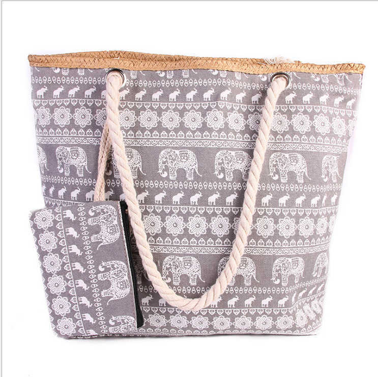 CMM Beach Bags New Beach Bag Women s Colorful Large Capacity Canvas Carry a Handbag with Small Change When You Go Out 230327