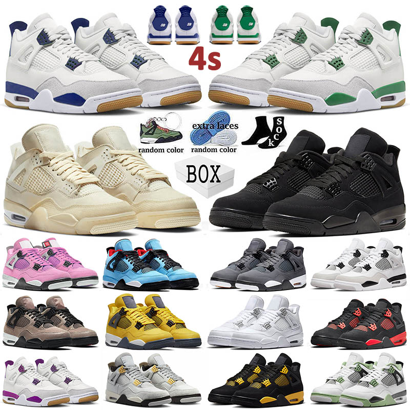 With Box for 4 Mens Basketball Shoes SB x Pine Green Black Cat 4s IV Jumpman Sail Pure Money Military Blue Seafoam Men Women Sneakers Trainers Size 13, B31 40-47 cool grey
With Box for 4 Mens Basketball Shoes SB x Pine Green Black Cat 4s IV Jumpman Sail Pure Money Military Blue Seafoam Men Women Sneakers Trainers Size 13, B31 40-47 cool grey