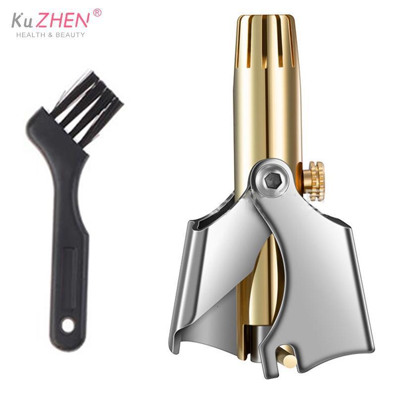 Clippers Trimmers 1Set Nose Hair Trimmer Cleaner For Men Women Stainless Steel Manual Mechanical Shaving Razor Washable Removal Tools 230328