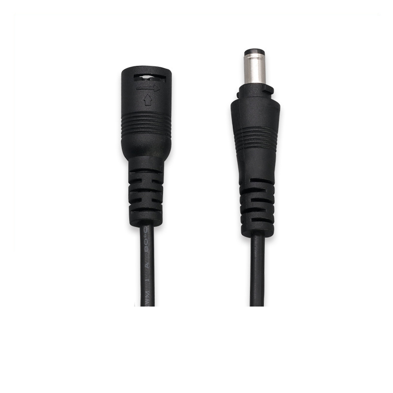 LED DC Connector Lighting Accessories DC Power Extension Cable 5.5mm x 2.1mm 5-24V For 5050 3528 single colour led strip lights male and female connec