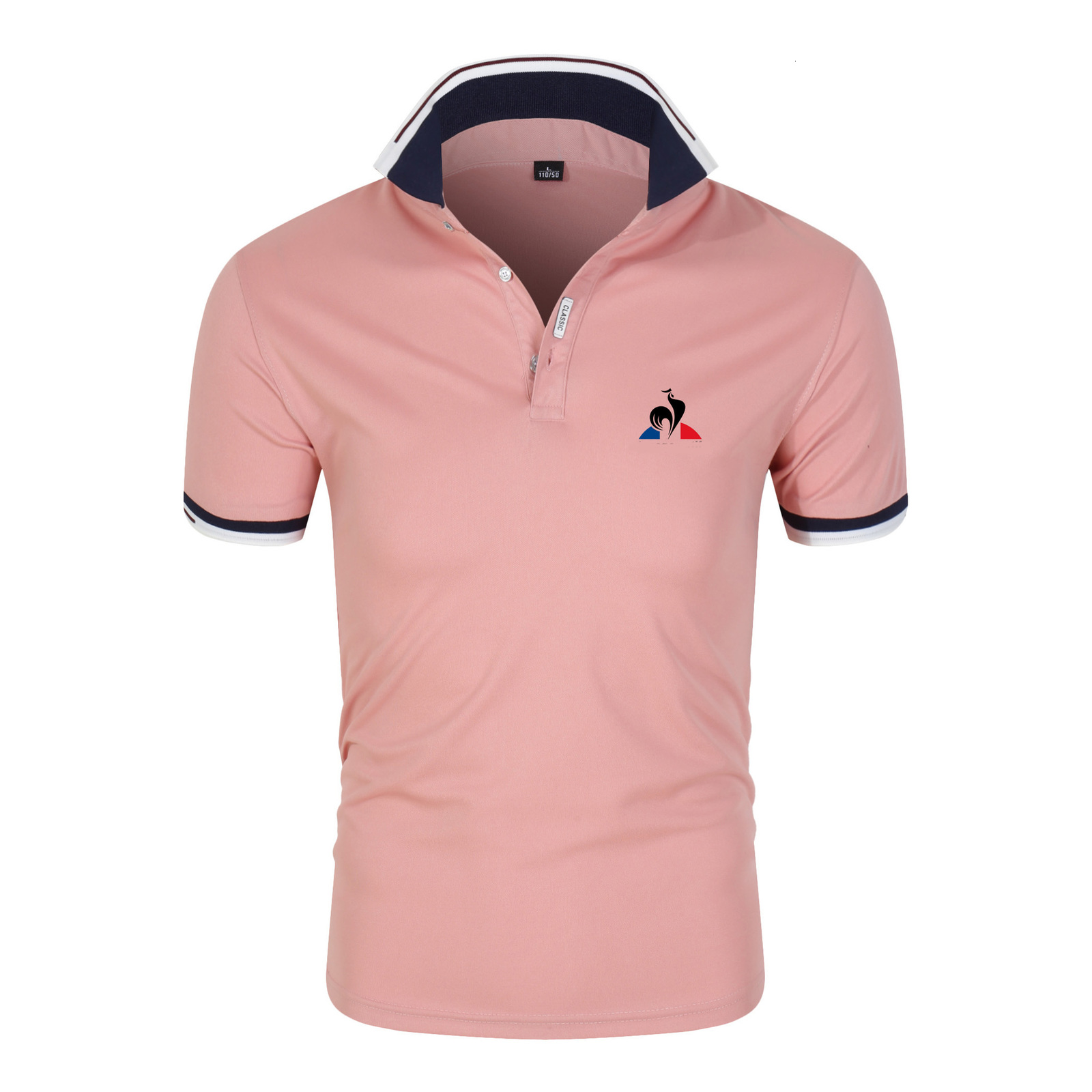 Mens Polos Fashion Simple Style Shirt Summer Casual Lapel Short Sleeve LE COQ Printed Solid Color Business Top 230328