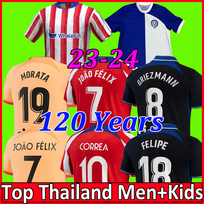 22 23 24 Atletico de Madrid Soccer Jerseys 120 Year Anniversary MORATA GRIEZMANN JOAO FELIX .Llorente CORREA KOKE Camisetas LEMAR CARRASCO men kid kit Football Shirt, Home
22 23 24 Atletico de Madrid Soccer Jerseys 120 Year Anniversary MORATA GRIEZMANN JOAO FELIX .Llorente CORREA KOKE Camisetas LEMAR CARRASCO men kid kit Football Shirt, Home