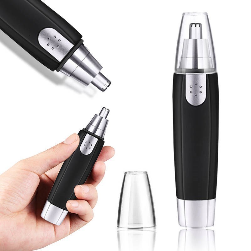 Clippers Trimmers Electric Nose Hair Implement Shaver Clipper Men Women Ear Neck Eyebrow Man Clean Trimer Razor Remover Kit 230328
