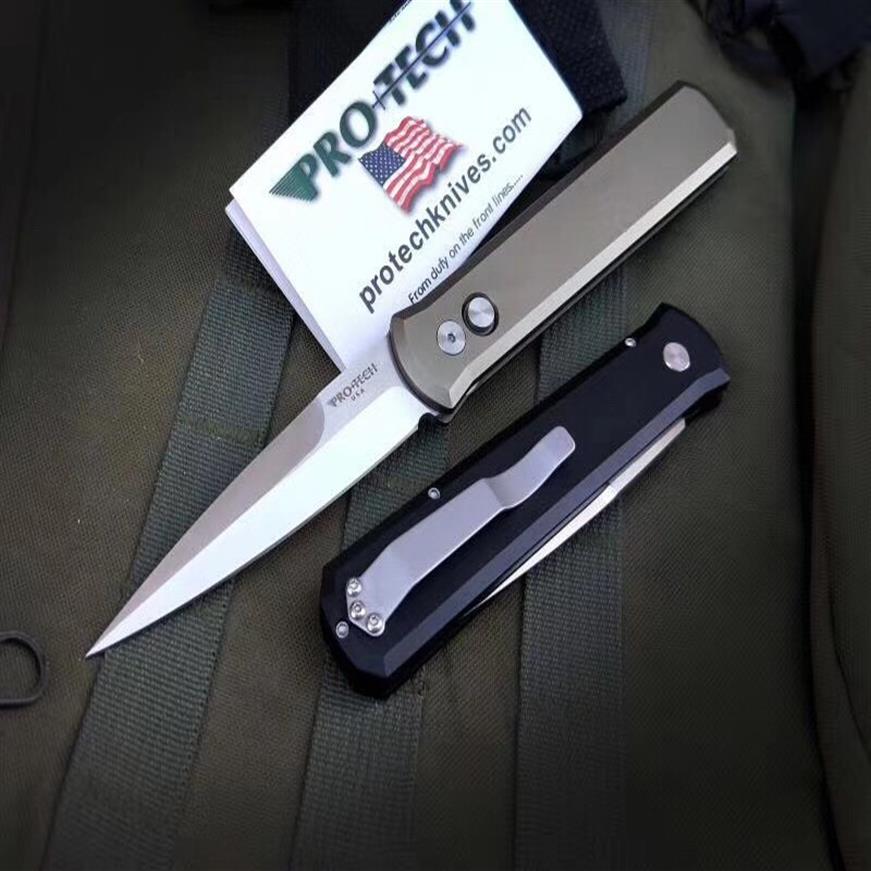 Pro-Tech 920 Godfather AUTO Folding Knife 4 154-CM Bead Blasted Plain Blade T6 Aluminum Handles The blade is sharp and toug200G
Pro-Tech 920 Godfather AUTO Folding Knife 4 154-CM Bead Blasted Plain Blade T6 Aluminum Handles The blade is sharp and toug200G