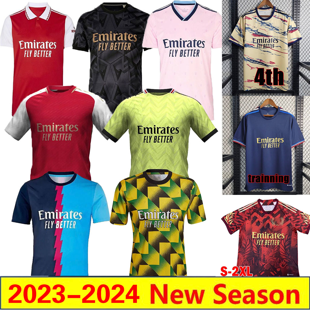 23 24 new season soccer jerseys joint love pink SMITH G.JESUS SAKA Fans Player version gunner tops tee 2023 2024 football tops t-shirts Men Kids kit, Image
23 24 new season soccer jerseys joint love pink SMITH G.JESUS SAKA Fans Player version gunner tops tee 2023 2024 football tops t-shirts Men Kids kit, Image
