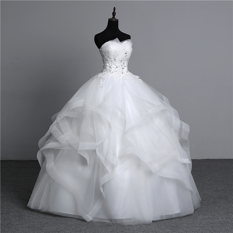 Party Dresses Fashion Classic Real Po Appliques Vintage White Pearls Wedding Vestidos De Noiva Bridal Gown Plus Size Strapless 230328