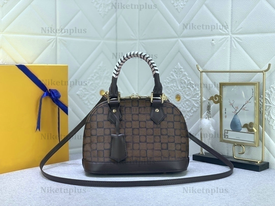Braided Alma BB Designer Mini Top Handle Bag N40447 Speedy 25 N40450 Braided Croisette N40451 Damier Ebene canvas Leahter classic checkerboard pattern Handbag, #1
Braided Alma BB Designer Mini Top Handle Bag N40447 Speedy 25 N40450 Braided Croisette N40451 Damier Ebene canvas Leahter classic checkerboard pattern Handbag, #1
