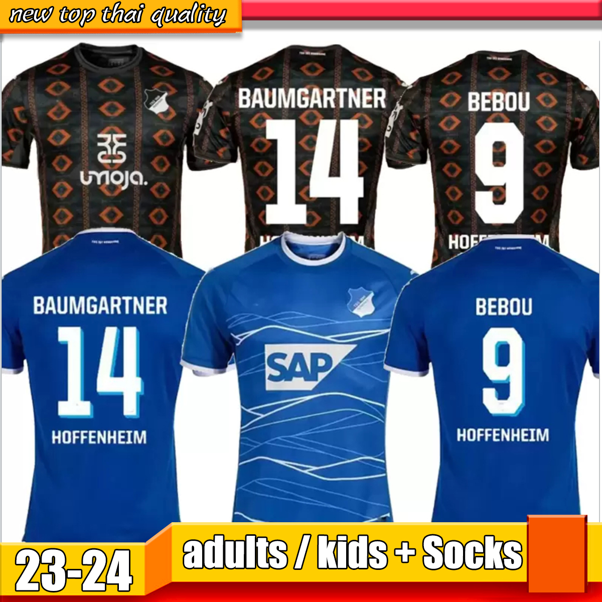 BEBOU DABBUR Hoffenheim soccer jerseys home blue 22 23 BRUUN LARSEN Africa Kit football shirts 2022 2023 Kramaric GEORGINIO BAUMGARTNER adult maillots de football, 03
BEBOU DABBUR Hoffenheim soccer jerseys home blue 22 23 BRUUN LARSEN Africa Kit football shirts 2022 2023 Kramaric GEORGINIO BAUMGARTNER adult maillots de football, 03
