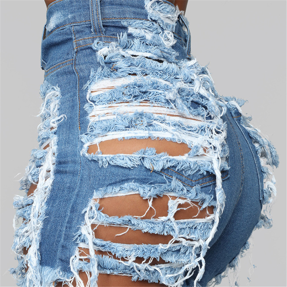 Designer Summer Denim Shorts Women Jeans Vantage Ripped High Waist Stretchy Shorts Fashion Washed Retro Denim Shorts Bulk Clothes 9595