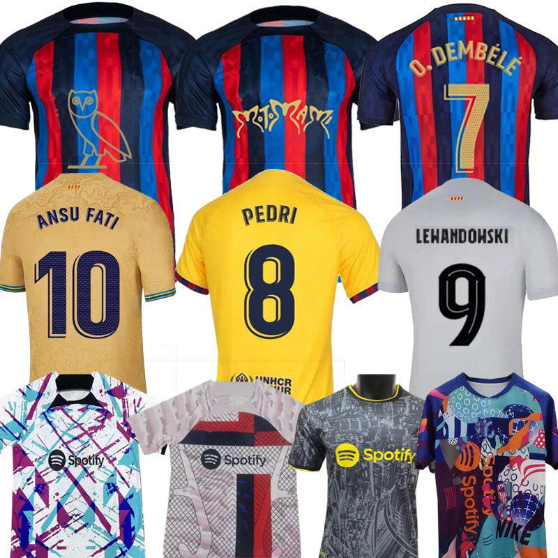 Lewandowski Rosalia Drake' OVO Sound soccer jerseys KESSIE Raphinha PEDRI FERRAN barcelona 22 23 Camisetas de ANSU FATI 2022 2023 kit shirt men Kounde
Lewandowski Rosalia Drake' OVO Sound soccer jerseys KESSIE Raphinha PEDRI FERRAN barcelona 22 23 Camisetas de ANSU FATI 2022 2023 kit shirt men Kounde
