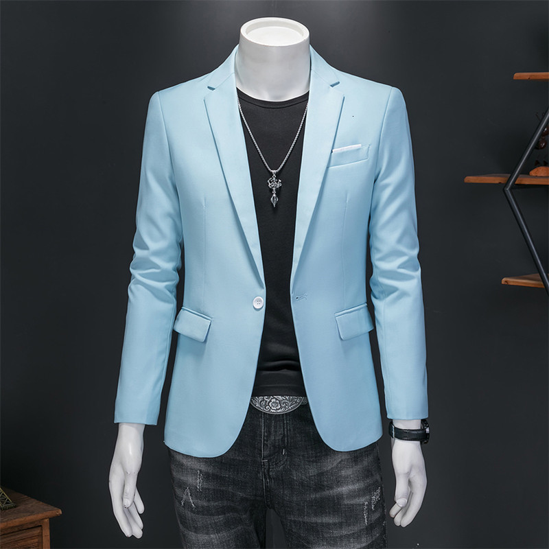 Men's Suits Blazers 15 Color Fashion Mens Suit Jacket High Quality Slim Fit Solid Color Casual Business Mens Blazers Formal Office Wedding Suit T