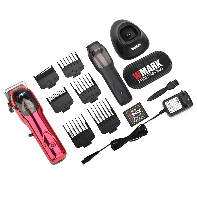 Hair Trimmer WMARK NG9002 High Speed Professional Clipper Microchipped Magnetic Motor 9000RPM 9V With Charge Stand 230328
