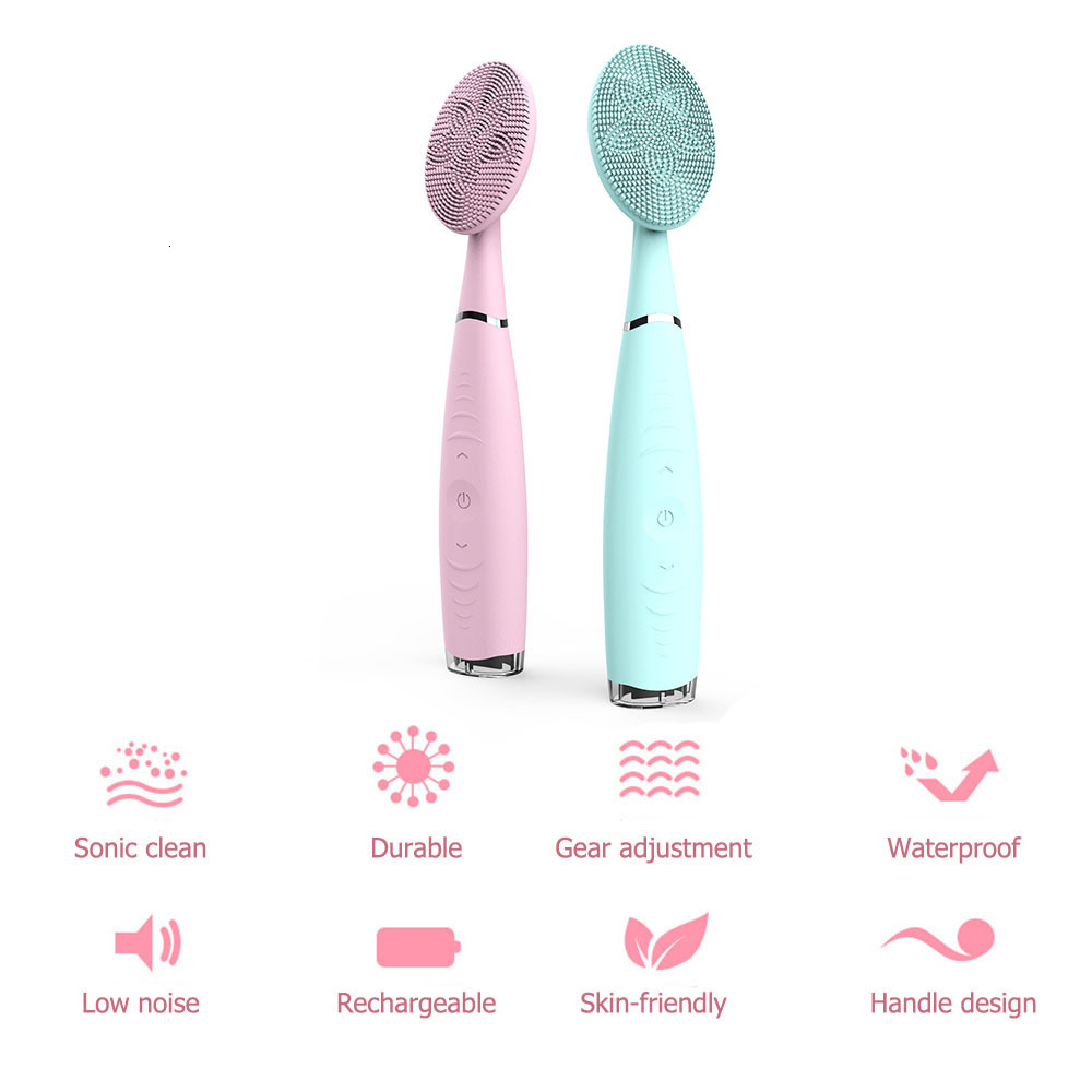 Cleaning Tools Accessories Electric Sonic Cleaning Brushes Silicone Face Massager Lift Cleanshing Tool Blackhead Remover Brush for Drop 230327