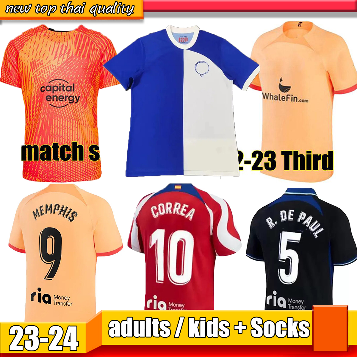 23 24 JOAO FELIX MORATA soccer jerseys 2023 120th GRIEZMANN M. LLORENTE Correa camiseta football shirt Jerseys de futbol R. DE PAUL MEMPHIS CARRASCO KOKE Atletico
