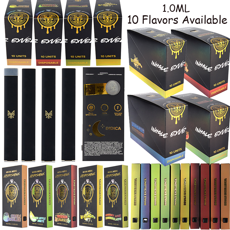 1.0ML Muha Meds Empty E cigarettes Diamond Reserve Disposable Vape pen Black 10 Flavors Thick Oil Match Rechargeable Micro USB 280mah Battery Individual Box Package
1.0ML Muha Meds Empty E cigarettes Diamond Reserve Disposable Vape pen Black 10 Flavors Thick Oil Match Rechargeable Micro USB 280mah Battery Individual Box Package
