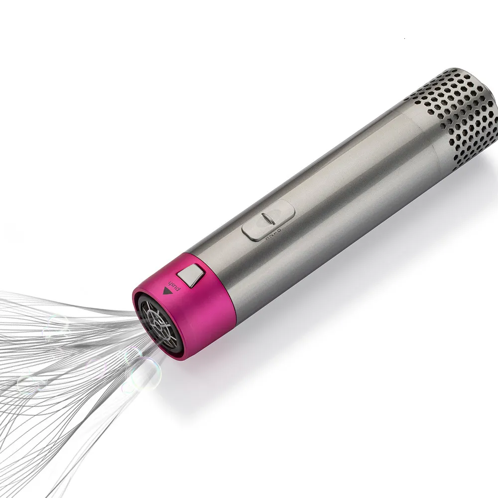 Leather Box Curg Irons 7 In 1 One Step Hair Dryer Volumizer Rotating dryer Curler Comb Brush Dryers For Styg Tool