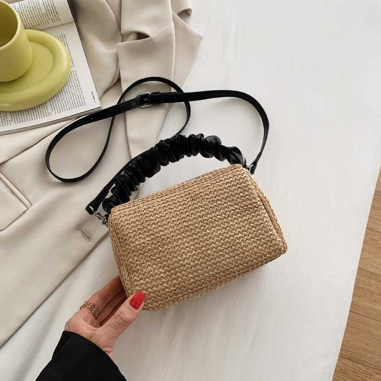 Beach Bags Straw Bag Female Cloud 2023 Woven Fashion Hand Leisure Vacation One Shoulder Diagonal Beach 230327
