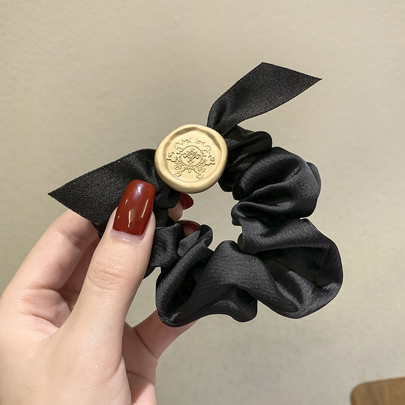 Luxury Designer For Woman Designer Vintage-Inspired Tie for woman With Leather Ribbons - Elegant Mesh & Satin Hair Rope For Women Free Ship Ship