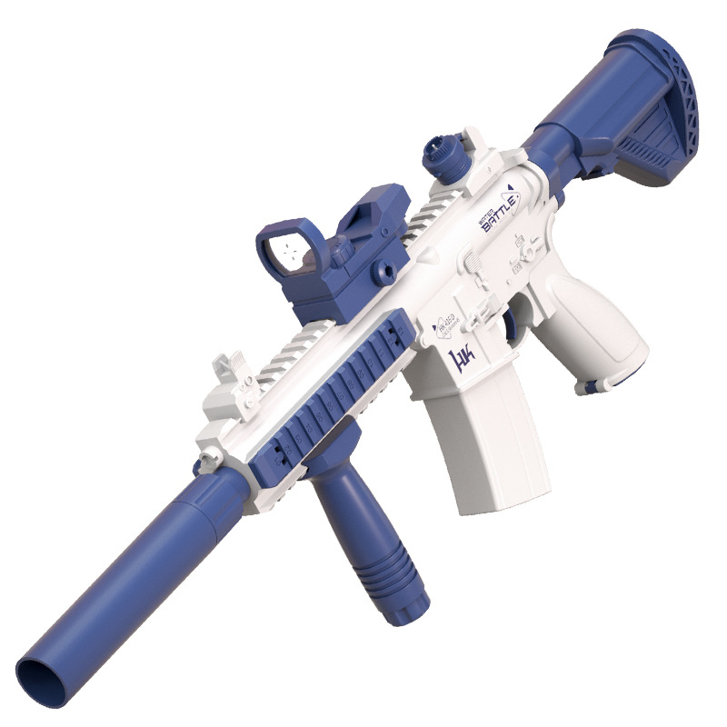 Electric Water Gun Toy High Pressure Full Auto Unisex M416 Rifle Water Guns For Adults Boys Girls Summer Games Beach Pool Toys