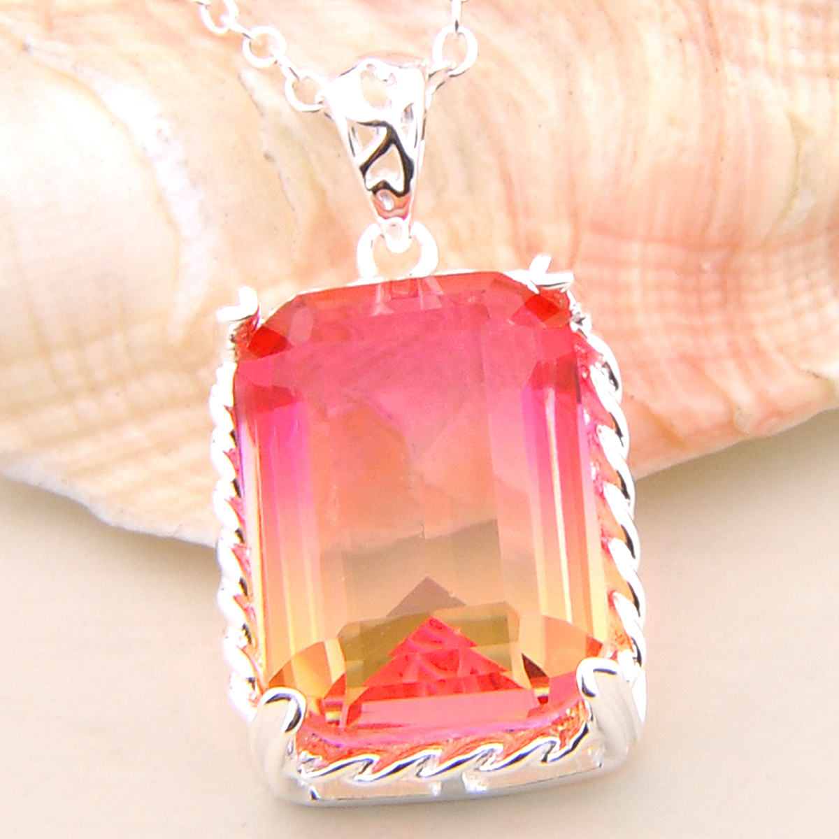 Fashion Jewelry Luckyshine Bezel Setting Mystic Tourmaline Gemstone 925 Silver Pendant Weddings Jewelry Gift For Women
Fashion Jewelry Luckyshine Bezel Setting Mystic Tourmaline Gemstone 925 Silver Pendant Weddings Jewelry Gift For Women