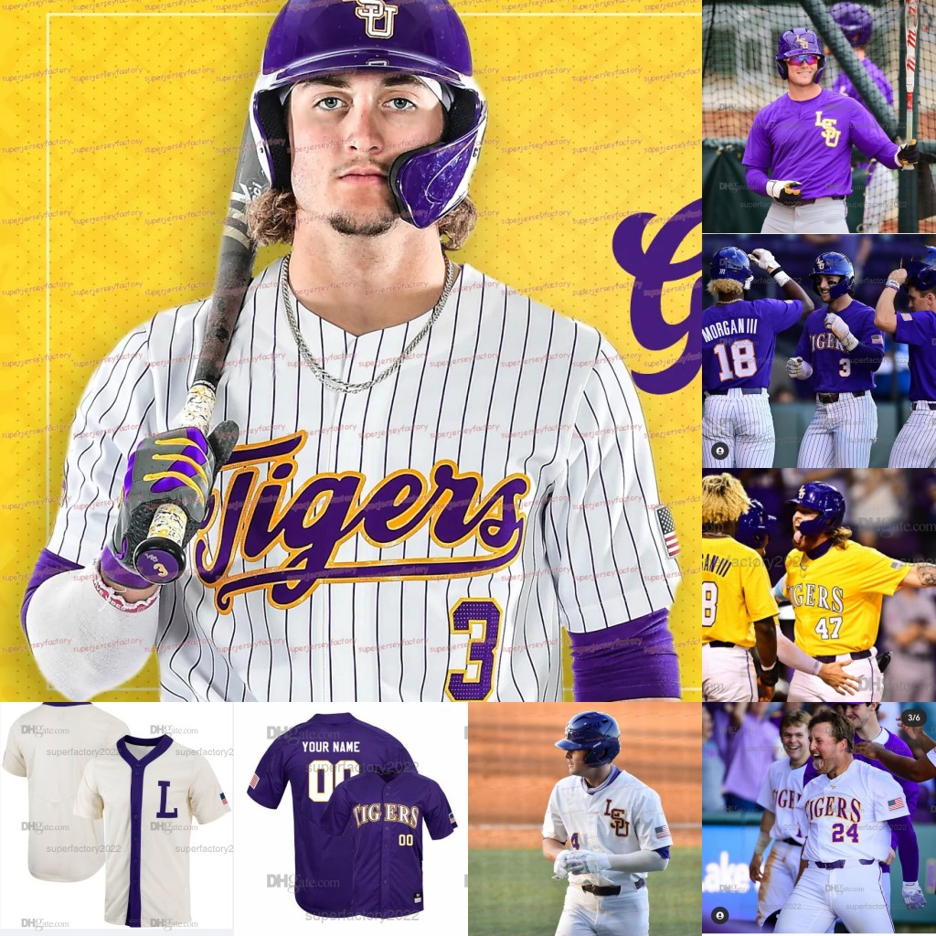 NCAA LSU Tigers Baseball Jersey Dylan Crews Alex Bregman Aaron Nola Tre MORGAN III White Jake Fraley Gavin Dugas Kevin Gausman Collier Cranford, Youth stadium series jersey
NCAA LSU Tigers Baseball Jersey Dylan Crews Alex Bregman Aaron Nola Tre MORGAN III White Jake Fraley Gavin Dugas Kevin Gausman Collier Cranford, Youth stadium series jersey