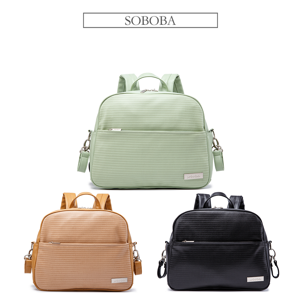 Diaper Bags Soboba Backpack for born Baby Waterproof Multifunction Travel Nappy Changing Patchwork Stylish 230328