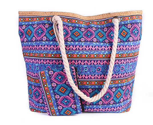 CMM Beach Bags New Beach Bag Women s Colorful Large Capacity Canvas Carry a Handbag with Small Change When You Go Out 230327
