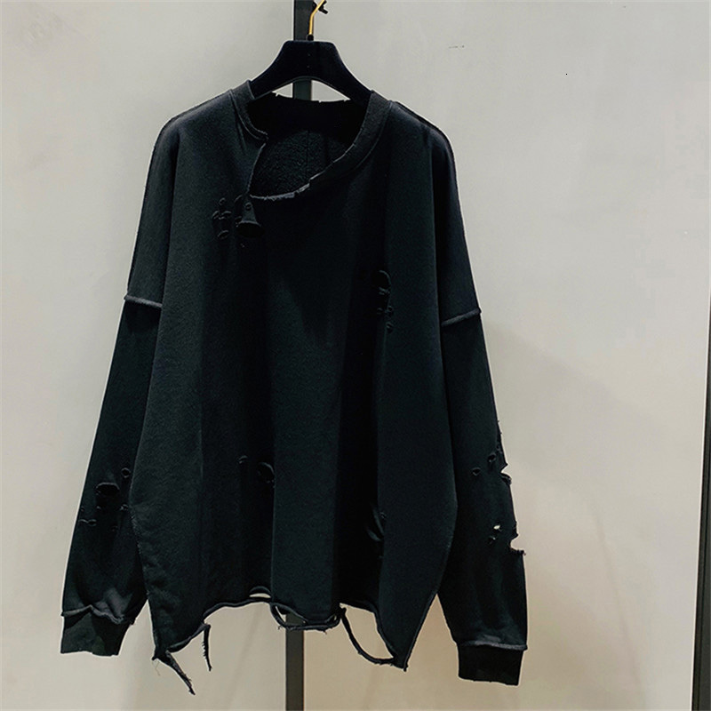 Womens TShirt Sweatshirt Wanita Lubang Leher O Desainer Hip Hop Solid Streetwear Boyfriend Girls Trendi Mode In Ulzzang Mujer Malas Musim Semi Chic 23