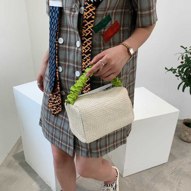 Beach Bags Straw Bag Female Cloud 2023 Woven Fashion Hand Leisure Vacation One Shoulder Diagonal Beach 230327