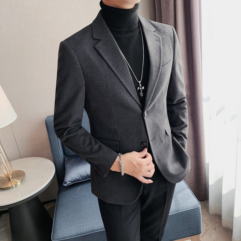 Men's Suits Blazers Men Spring High Quality Casual Blazer Jacket/male Slim Fit Fashion Business Suit Solid Color Office Dress Tuxedo S-4XL 230328