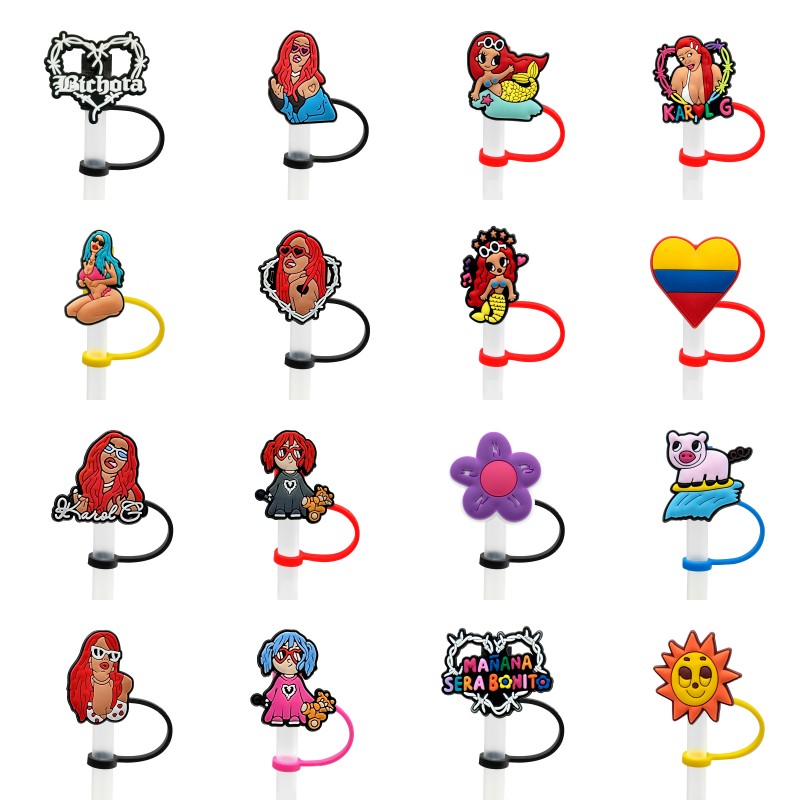 Custom karol g soft silicone straw toppers accessories cover charms Reusable Splash Proof drinking dust plug decorative 8mm straw party supplies
Custom karol g soft silicone straw toppers accessories cover charms Reusable Splash Proof drinking dust plug decorative 8mm straw party supplies