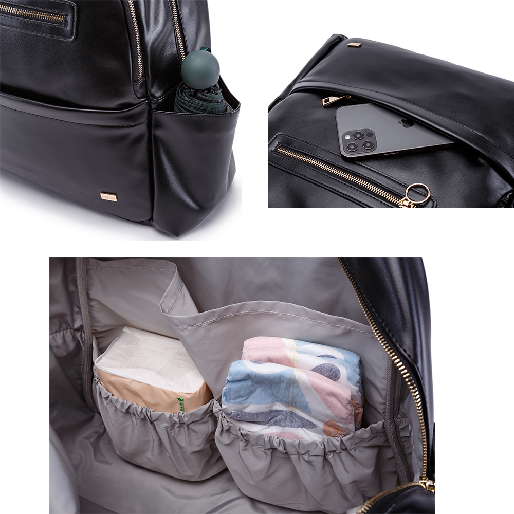 Diaper Bags Soboba for born Baby Smooth Large Capacity Waterproof Nappy Changing with Pacifier Travel Backpack 230328