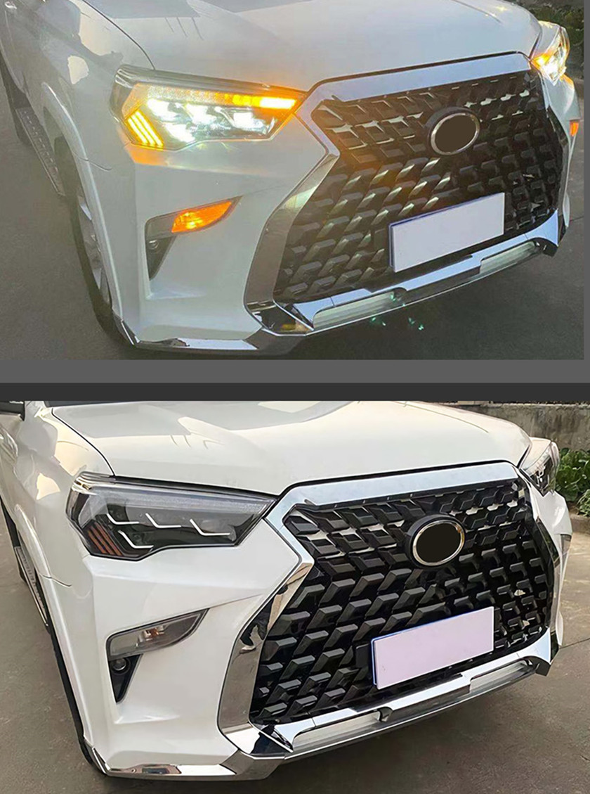 auto parts head lamp For Toyota 4 Runner LED Headlight 20 13-20 20 DRL Bi-Xenon Lens front daytime stream turn signal lights